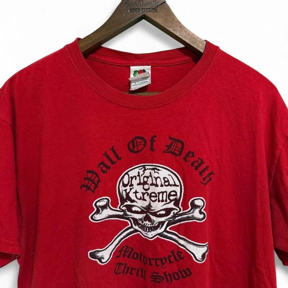Fruit of the Loom Original Xtreme Wall of Death Motorcycle Thrill Show T-Shirt